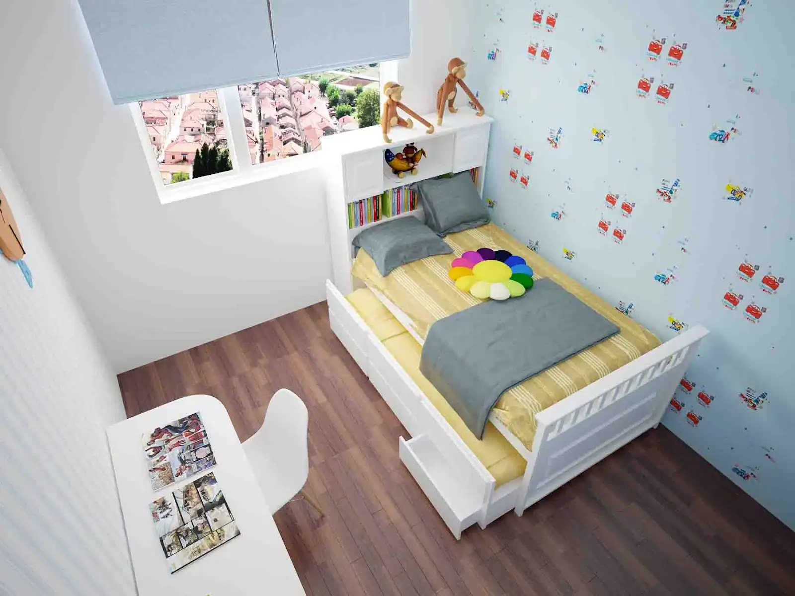 thiết kế phòng ngủ nhỏ 2m2