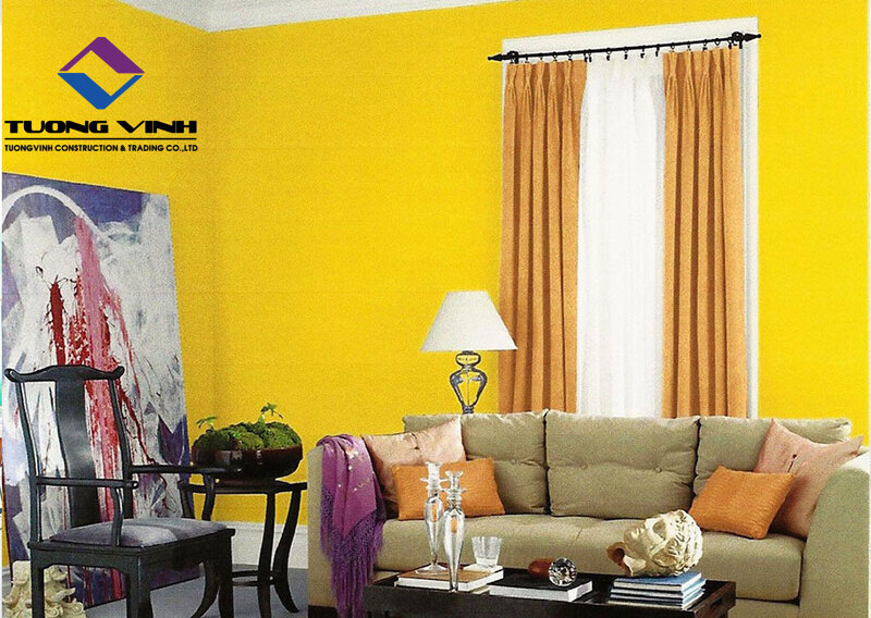 sơn nhà màu vàng