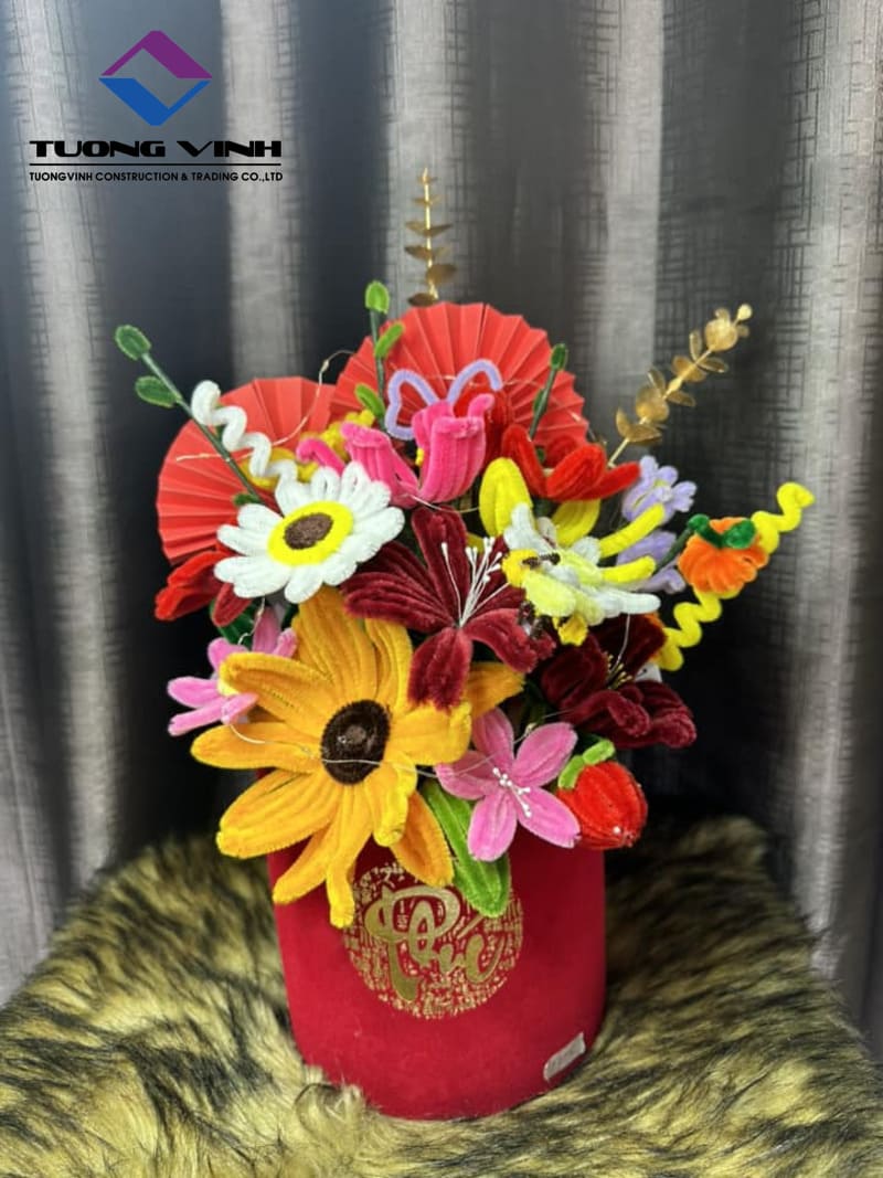 hoa handmade ngày tết