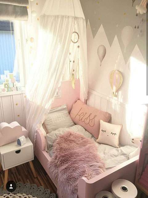 thiết kế phòng ngủ cho bé gái 10m2